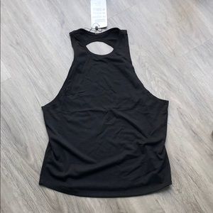 NWT black yoga shirt